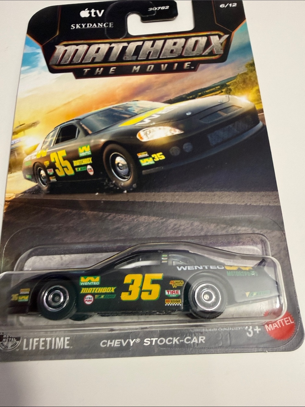 Matchbox Dark Green Chevy Stock-Car #35 with Yellow Decals